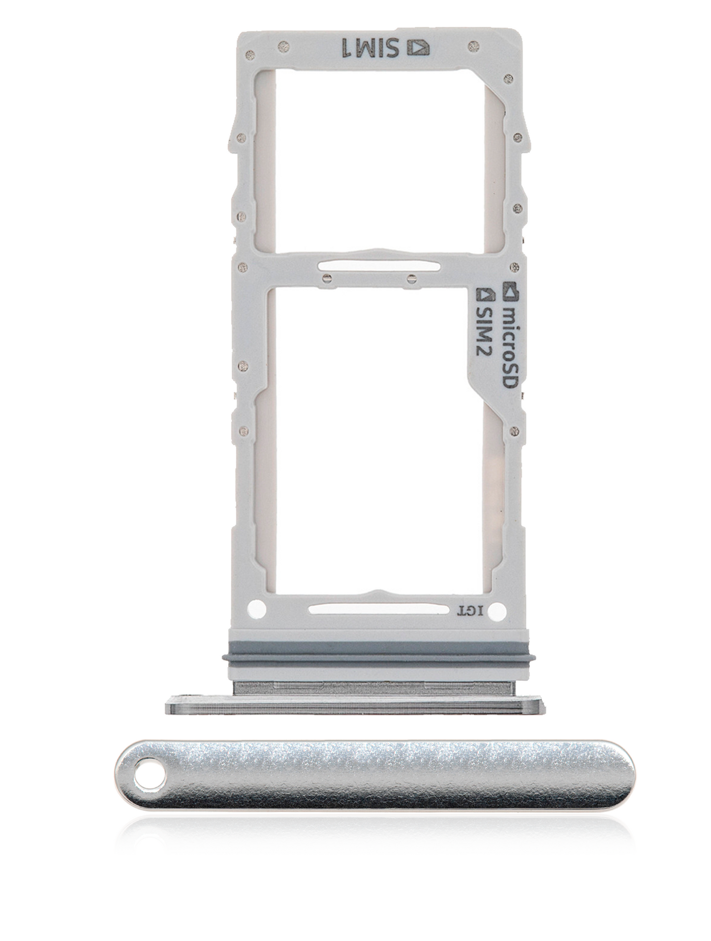 REPLACEMENT FOR SAMSUNG GALAXY NOTE 10 PLUS DUAL SIM CARD TRAY - AURA WHITE