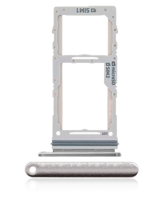 REPLACEMENT FOR SAMSUNG GALAXY NOTE 10 PLUS DUAL SIM CARD TRAY - SILVER