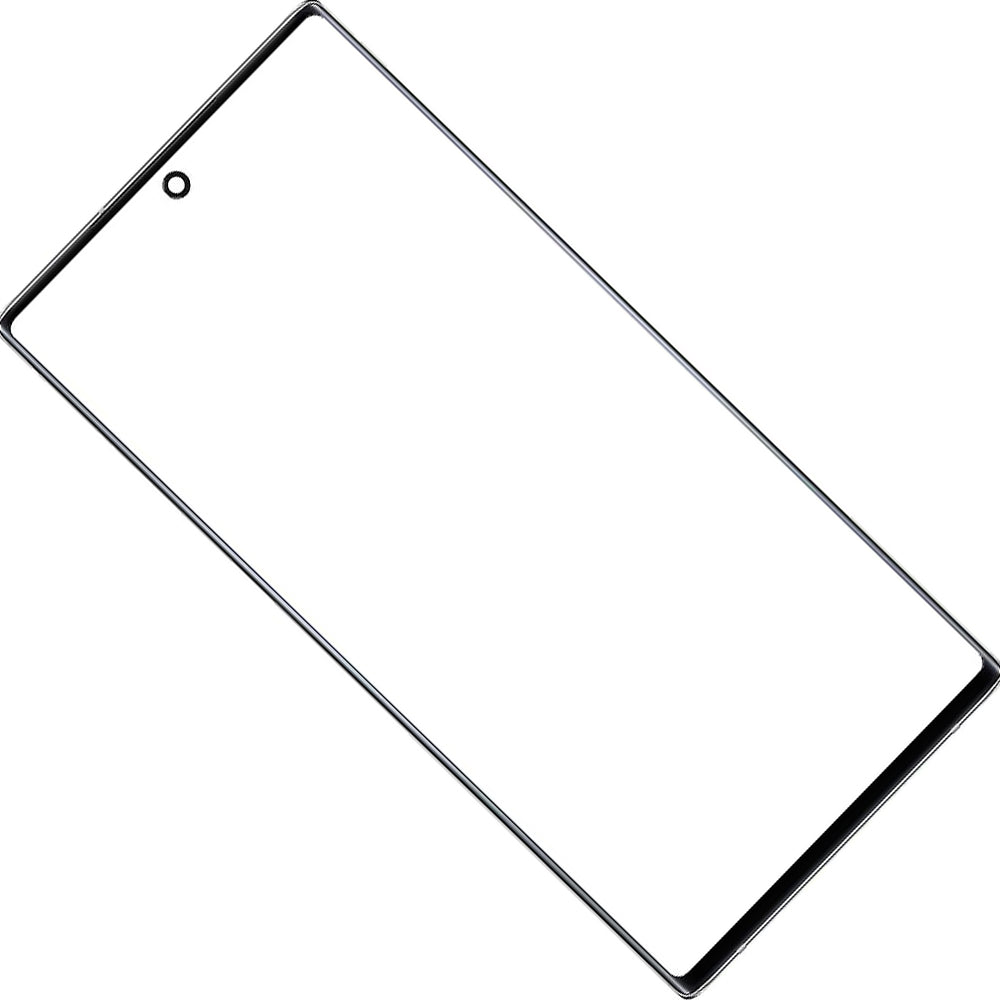 REPLACEMENT FOR SAMSUNG GALAXY NOTE 10 PLUS FRONT GLASS LENS - BLACK
