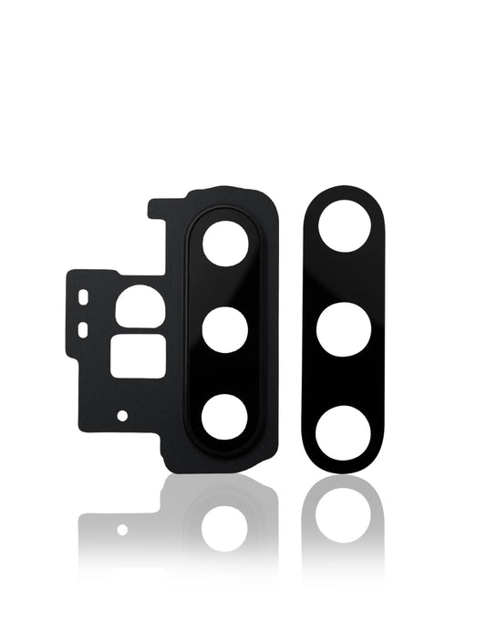 REPLACEMENT FOR SAMSUNG GALAXY NOTE 10 PLUS REAR CAMERA HOLDER WITH GLASS LENS - BLACK