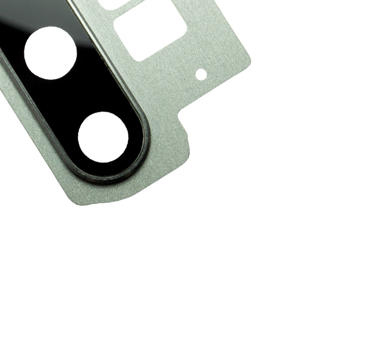 REPLACEMENT FOR SAMSUNG GALAXY NOTE 10 PLUS REAR CAMERA HOLDER WITH GLASS LENS - AURA WHITE