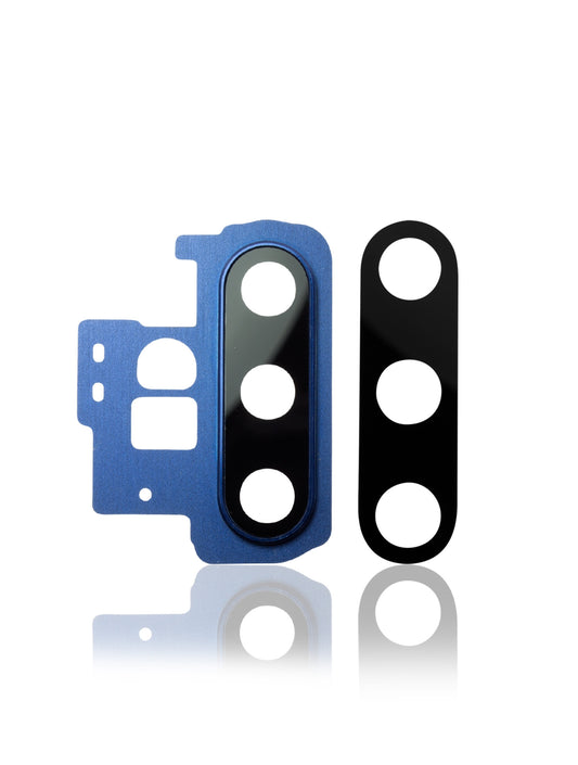 REPLACEMENT FOR SAMSUNG GALAXY NOTE 10 PLUS REAR CAMERA HOLDER WITH GLASS LENS - BLUE