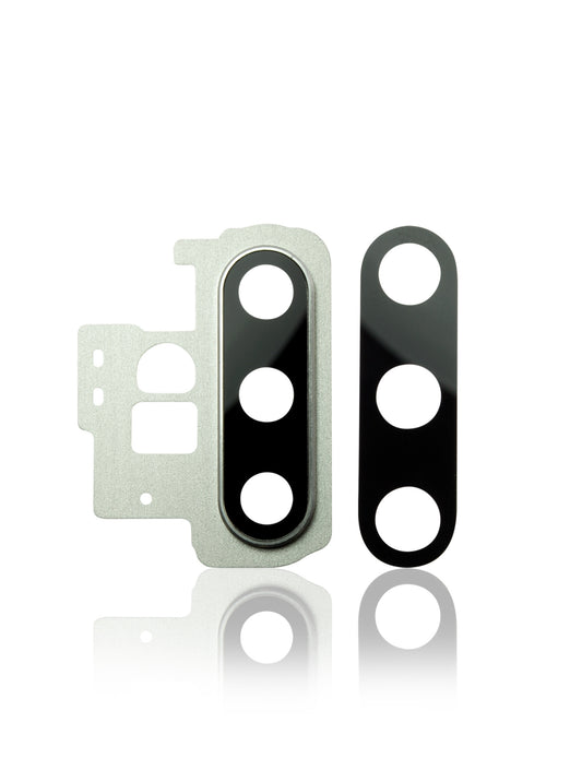 REPLACEMENT FOR SAMSUNG GALAXY NOTE 10 PLUS REAR CAMERA HOLDER WITH GLASS LENS - SILVER