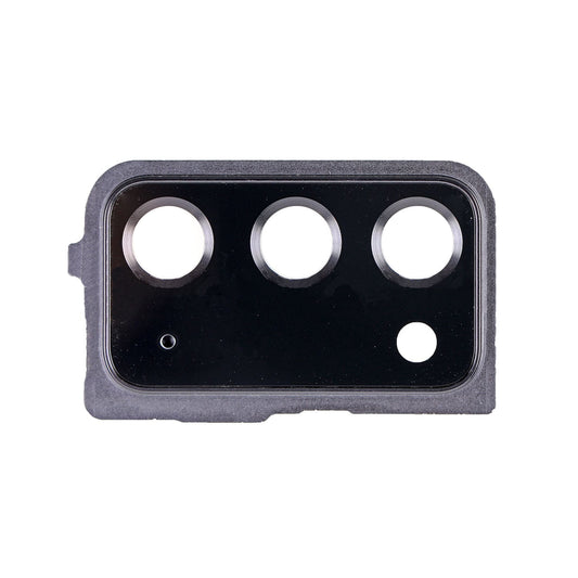 REPLACEMENT FOR SAMSUNG GALAXY NOTE 20 REAR CAMERA HOLDER WITH GLASS LENS - MYSTIC GRAY