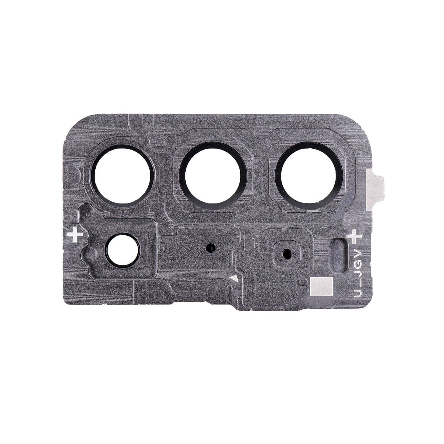 REPLACEMENT FOR SAMSUNG GALAXY NOTE 20 REAR CAMERA HOLDER WITH GLASS LENS - MYSTIC GRAY