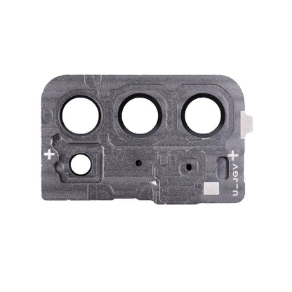 REPLACEMENT FOR SAMSUNG GALAXY NOTE 20 REAR CAMERA HOLDER WITH GLASS LENS - MYSTIC GRAY