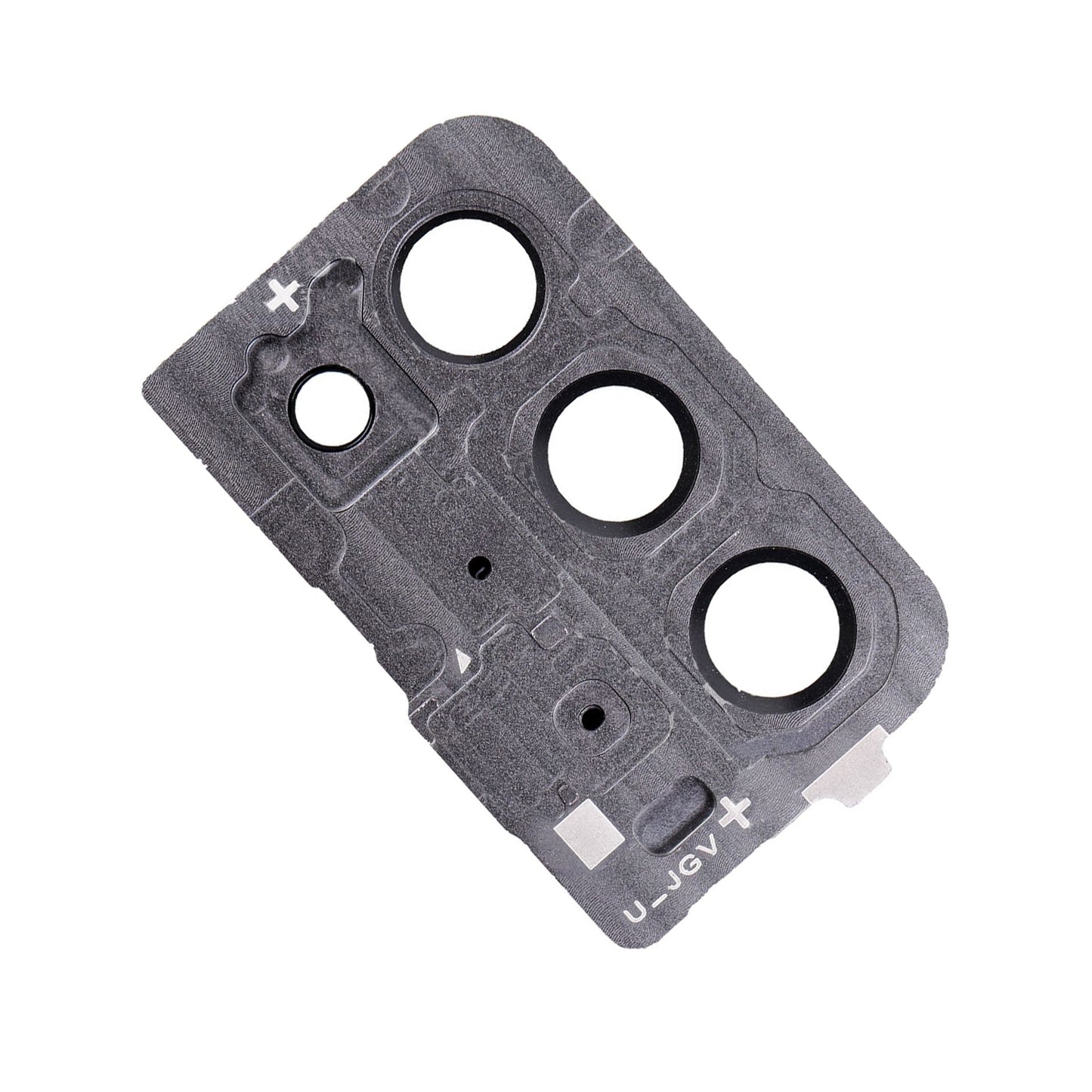 REPLACEMENT FOR SAMSUNG GALAXY NOTE 20 REAR CAMERA HOLDER WITH GLASS LENS - MYSTIC GRAY