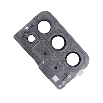 REPLACEMENT FOR SAMSUNG GALAXY NOTE 20 REAR CAMERA HOLDER WITH GLASS LENS - MYSTIC GRAY