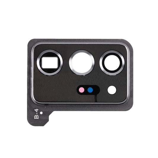 REPLACEMENT FOR SAMSUNG GALAXY NOTE 20 ULTRA REAR CAMERA HOLDER WITH GLASS LENS - MYSTIC WHITE