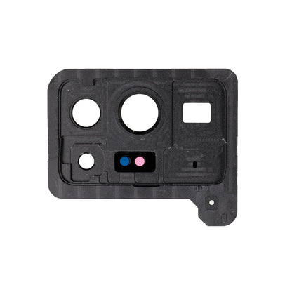REPLACEMENT FOR SAMSUNG GALAXY NOTE 20 ULTRA REAR CAMERA HOLDER WITH GLASS LENS - MYSTIC WHITE