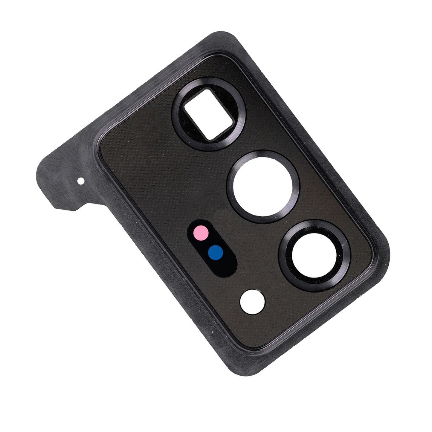 REPLACEMENT FOR SAMSUNG GALAXY NOTE 20 ULTRA REAR CAMERA HOLDER WITH GLASS LENS - MYSTIC BLACK