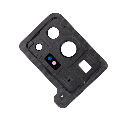 REPLACEMENT FOR SAMSUNG GALAXY NOTE 20 ULTRA REAR CAMERA HOLDER WITH GLASS LENS - MYSTIC WHITE
