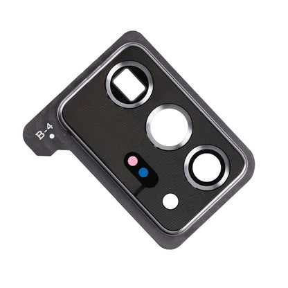 REPLACEMENT FOR SAMSUNG GALAXY NOTE 20 ULTRA REAR CAMERA HOLDER WITH GLASS LENS - MYSTIC WHITE