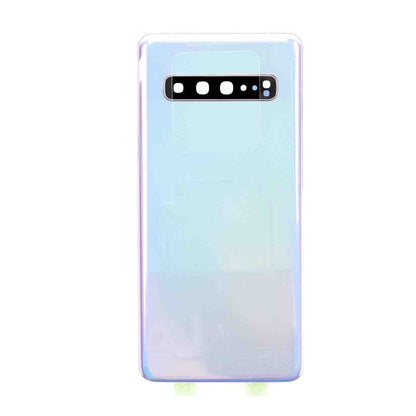 REPLACEMENT FOR SAMSUNG GALAXY S10 5G BATTERY DOOR WITH CAMERA GLASS - CROWN SILVER
