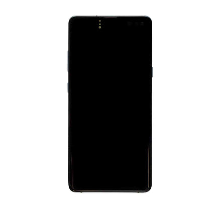 REPLACEMENT FOR SAMSUNG GALAXY S10 5G OLED SCREEN DIGITIZER ASSEMBLY WITH FRAME - CROWN SILVER