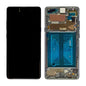 REPLACEMENT FOR SAMSUNG GALAXY S10 5G OLED SCREEN DIGITIZER ASSEMBLY WITH FRAME - MAJESTIC BLACK