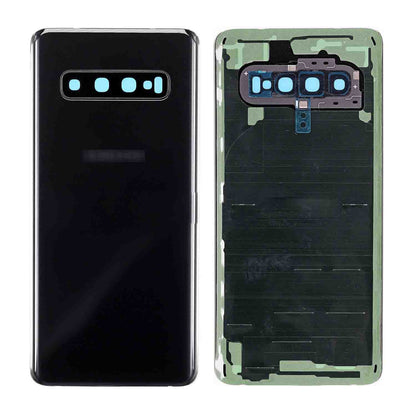 REPLACEMENT FOR SAMSUNG GALAXY S10 BATTERY DOOR - BLACK