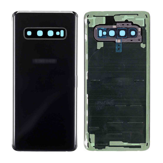REPLACEMENT FOR SAMSUNG GALAXY S10 BATTERY DOOR - BLACK