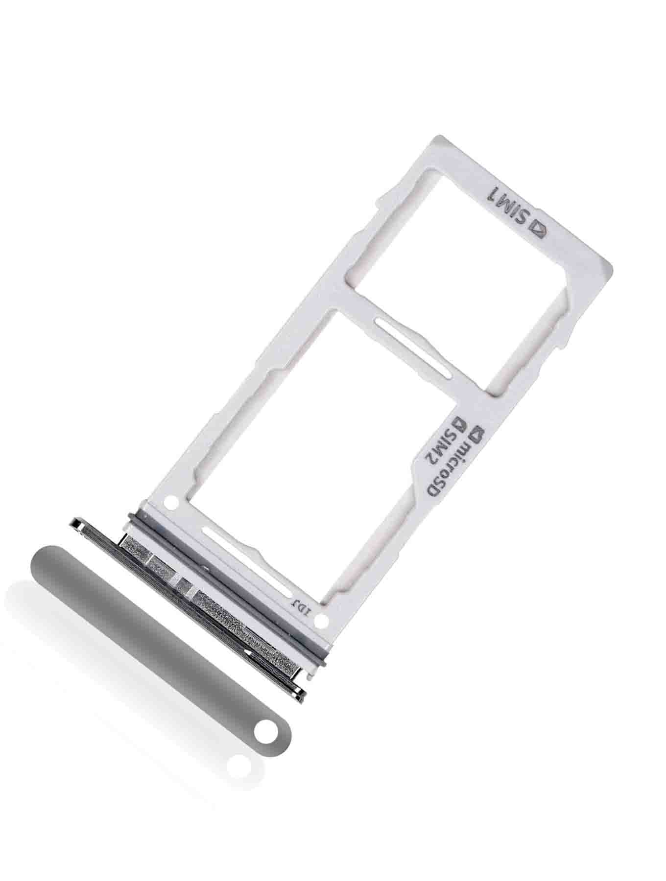 REPLACEMENT FOR SAMSUNG GALAXY S10E DUAL SIM CARD TRAY - SILVER