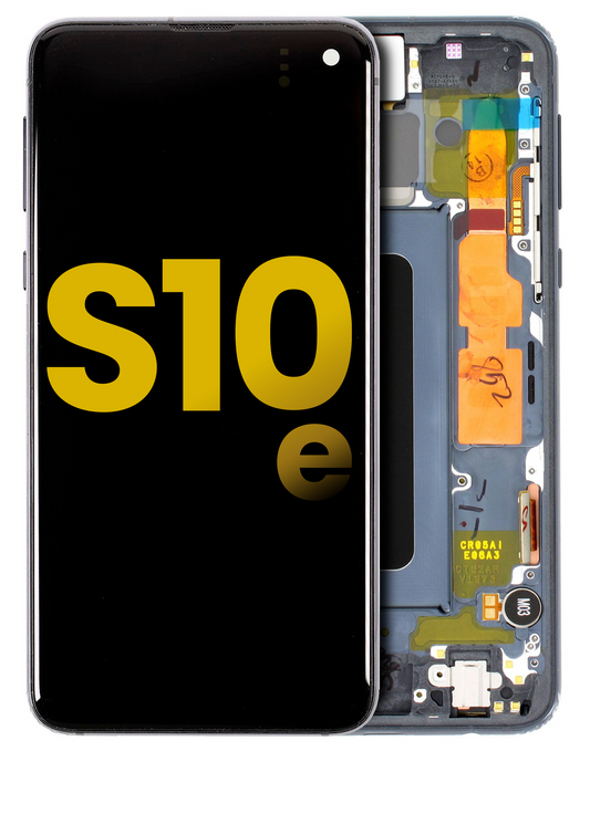 REPLACEMENT FOR SAMSUNG GALAXY S10E LCD SCREEN ASSEMBLY WITH FRAME - BLUE