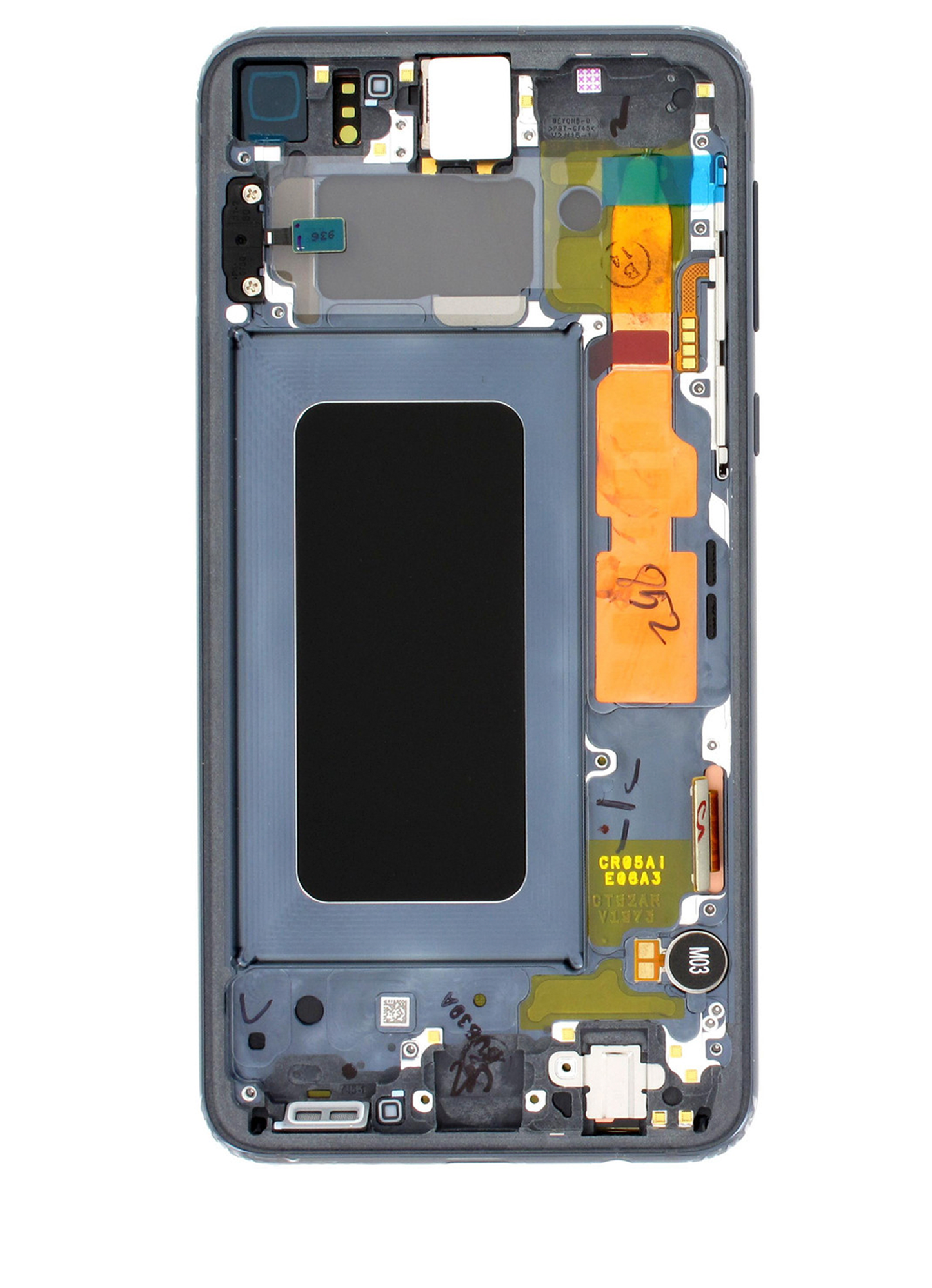 REPLACEMENT FOR SAMSUNG GALAXY S10E LCD SCREEN ASSEMBLY WITH FRAME - BLUE