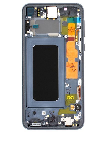 REPLACEMENT FOR SAMSUNG GALAXY S10E LCD SCREEN ASSEMBLY WITH FRAME - BLUE