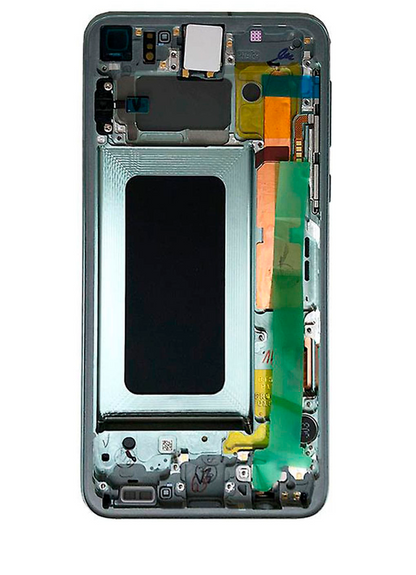 REPLACEMENT FOR SAMSUNG GALAXY S10E LCD SCREEN ASSEMBLY WITH FRAME - GREEN