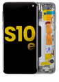REPLACEMENT FOR SAMSUNG GALAXY S10E LCD SCREEN ASSEMBLY WITH FRAME - SILVER