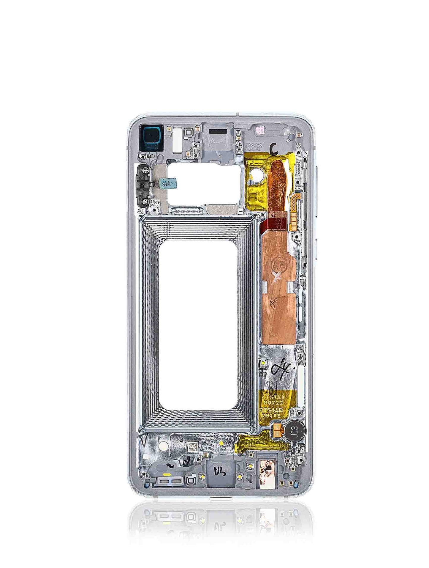 REPLACEMENT FOR SAMSUNG GALAXY S10E REAR HOUSING FRAME - PRISM WHITE