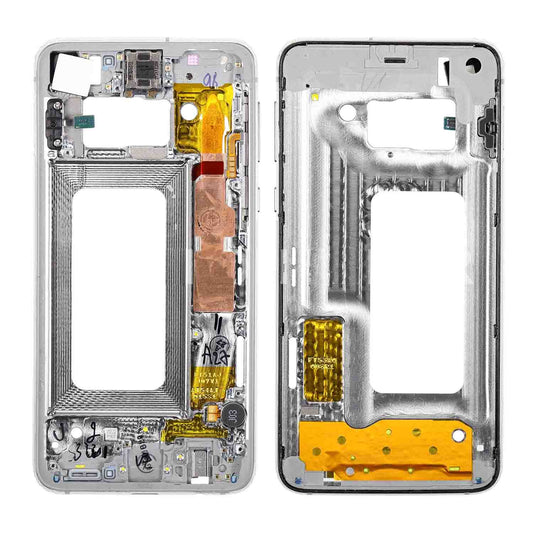 REPLACEMENT FOR SAMSUNG GALAXY S10E REAR HOUSING FRAME - WHITE