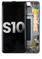 REPLACEMENT FOR SAMSUNG GALAXY S10 OLED SCREEN DIGITIZER ASSEMBLY WITH FRAME - BLACK