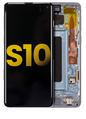 REPLACEMENT FOR SAMSUNG GALAXY S10 OLED SCREEN DIGITIZER ASSEMBLY WITH FRAME - PRISM BLUE