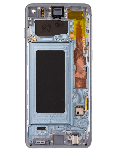 REPLACEMENT FOR SAMSUNG GALAXY S10 OLED SCREEN DIGITIZER ASSEMBLY WITH FRAME - PRISM BLUE