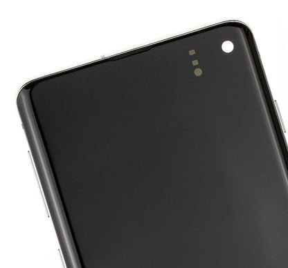 REPLACEMENT FOR SAMSUNG GALAXY S10 OLED SCREEN DIGITIZER ASSEMBLY WITH FRAME - PRISM GREEN