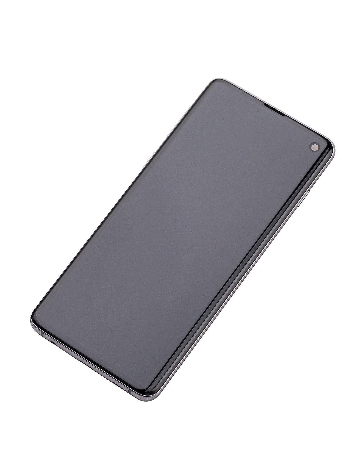 REPLACEMENT FOR SAMSUNG GALAXY S10 OLED SCREEN DIGITIZER ASSEMBLY WITH FRAME - PRISM WHITE