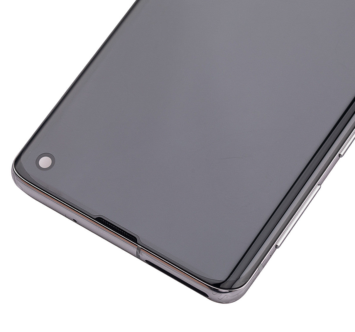 REPLACEMENT FOR SAMSUNG GALAXY S10 OLED SCREEN DIGITIZER ASSEMBLY WITH FRAME - PRISM WHITE