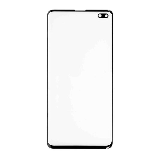 REPLACEMENT FOR SAMSUNG GALAXY S10 PLUS FRONT GLASS LENS - BLACK