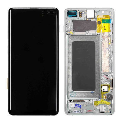REPLACEMENT FOR SAMSUNG GALAXY S10 PLUS OLED SCREEN DIGITIZER ASSEMBLY WITH FRAME - EMERALD GREEN