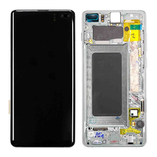 REPLACEMENT FOR SAMSUNG GALAXY S10 PLUS OLED SCREEN DIGITIZER ASSEMBLY WITH FRAME - EMERALD GREEN