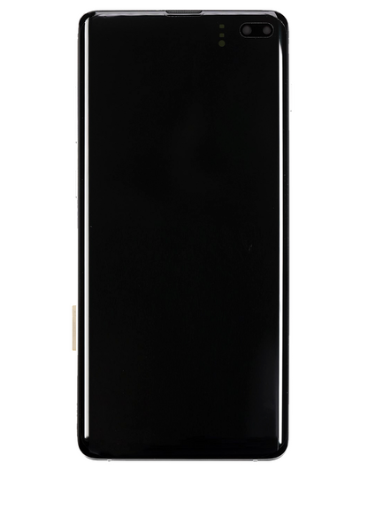 REPLACEMENT FOR SAMSUNG GALAXY S10 PLUS OLED SCREEN DIGITIZER ASSEMBLY WITH FRAME - CERAMIC WHITE