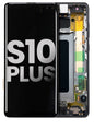 REPLACEMENT FOR SAMSUNG GALAXY S10 PLUS OLED SCREEN DIGITIZER ASSEMBLY WITH FRAME - BLACK