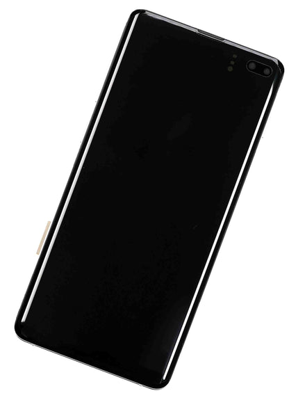 REPLACEMENT FOR SAMSUNG GALAXY S10 PLUS OLED SCREEN DIGITIZER ASSEMBLY WITH FRAME - BLACK