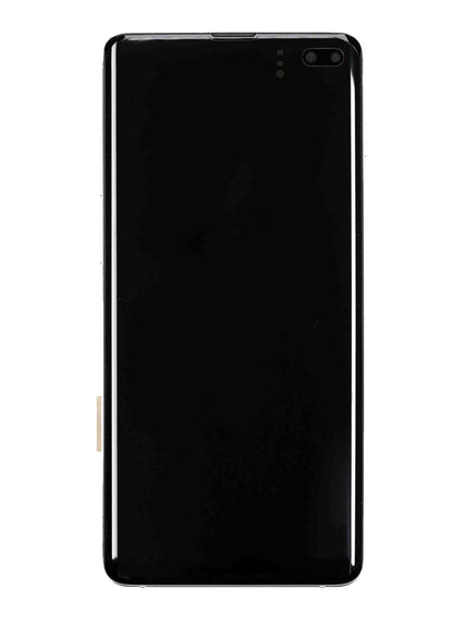 REPLACEMENT FOR SAMSUNG GALAXY S10 PLUS OLED SCREEN DIGITIZER ASSEMBLY WITH FRAME - BLACK