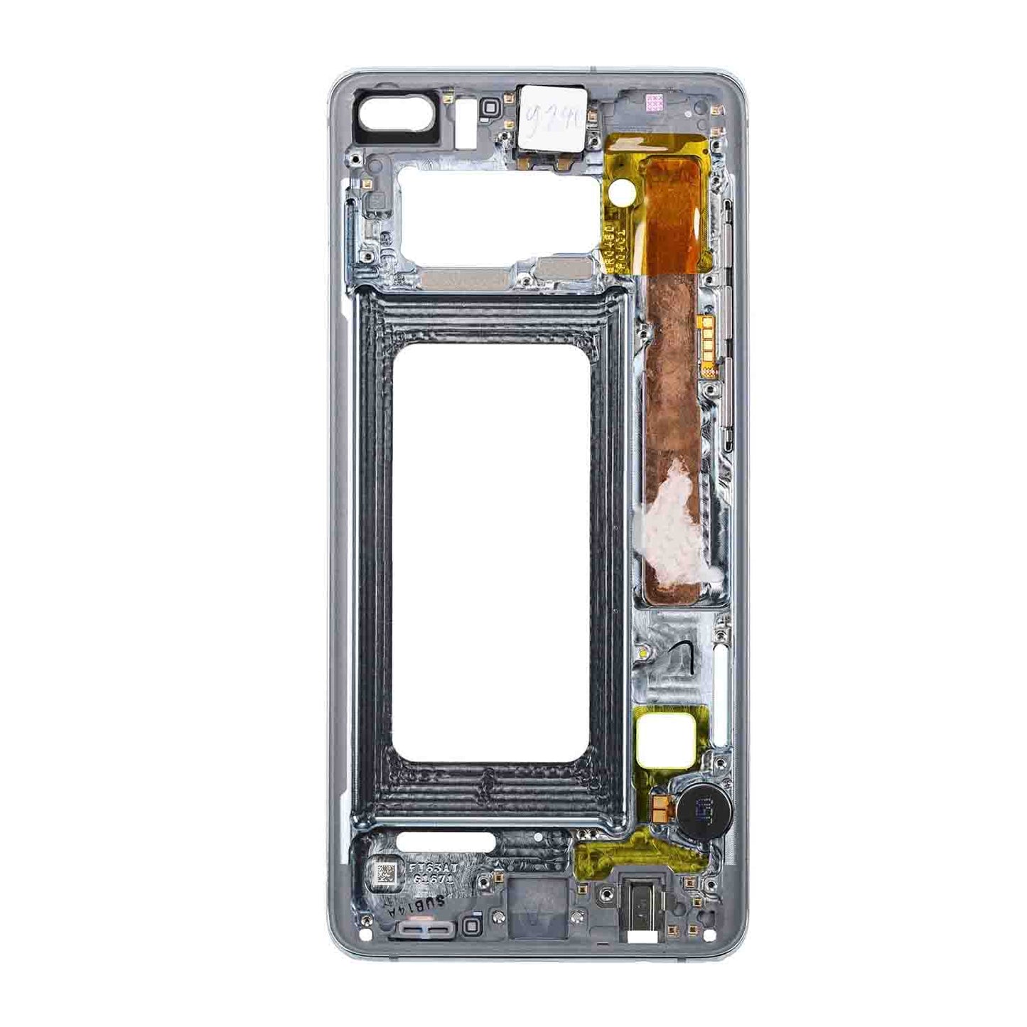 REPLACEMENT FOR SAMSUNG GALAXY S10/S10 PLUS REAR HOUSING FRAME - WHITE