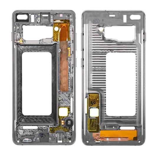 REPLACEMENT FOR SAMSUNG GALAXY S10/S10 PLUS REAR HOUSING FRAME - GRAY