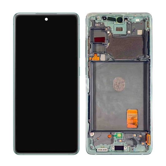 REPLACEMENT FOR SAMSUNG GALAXY S20 FE 5G OLED SCREEN ASSEMBLY WITH FRAME - CLOUD MINT