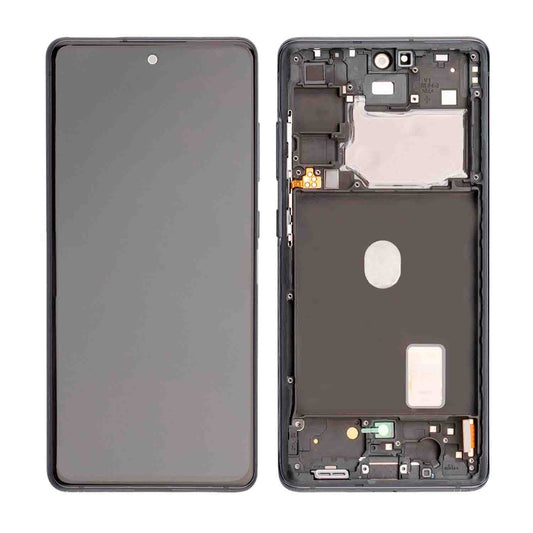 REPLACEMENT FOR SAMSUNG GALAXY S20 FE 5G OLED SCREEN ASSEMBLY WITH FRAME - CLOUD NAVY