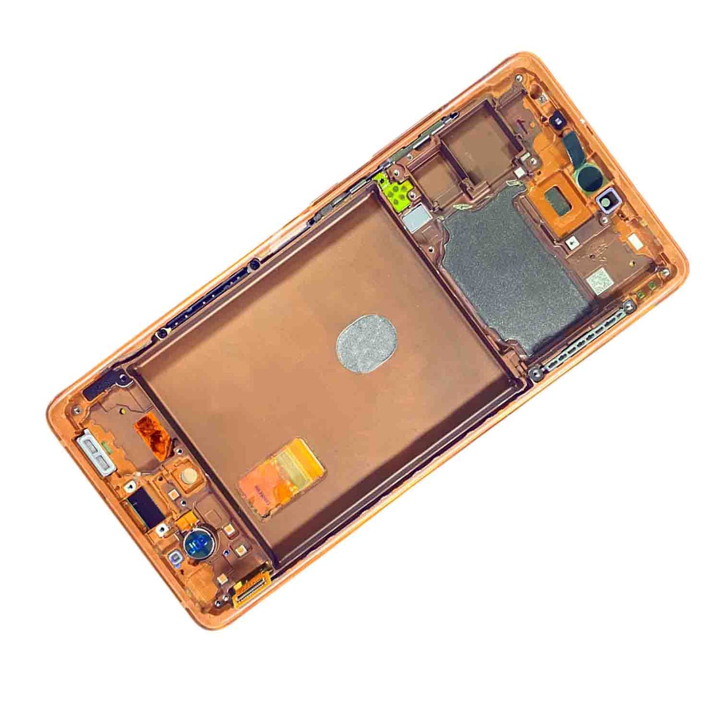 REPLACEMENT FOR SAMSUNG GALAXY S20 FE 5G OLED SCREEN ASSEMBLY WITH FRAME - CLOUD ORANGE