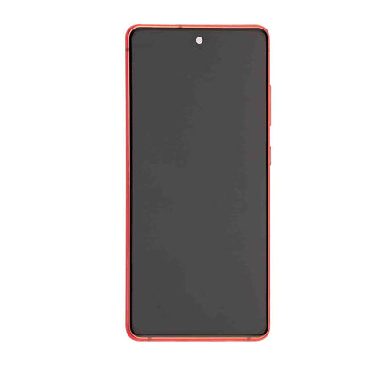 REPLACEMENT FOR SAMSUNG GALAXY S20 FE 5G OLED SCREEN ASSEMBLY WITH FRAME - CLOUD RED