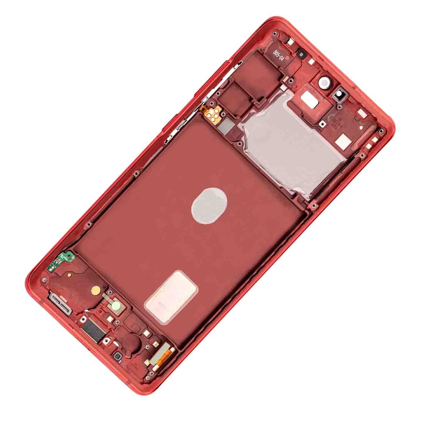 REPLACEMENT FOR SAMSUNG GALAXY S20 FE 5G OLED SCREEN ASSEMBLY WITH FRAME - CLOUD RED